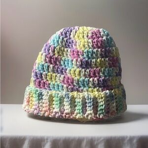 Lily Sugar ’N Cream Fluer De Lavande 100% Cotton Crochet 3-6 Months Baby Beanie